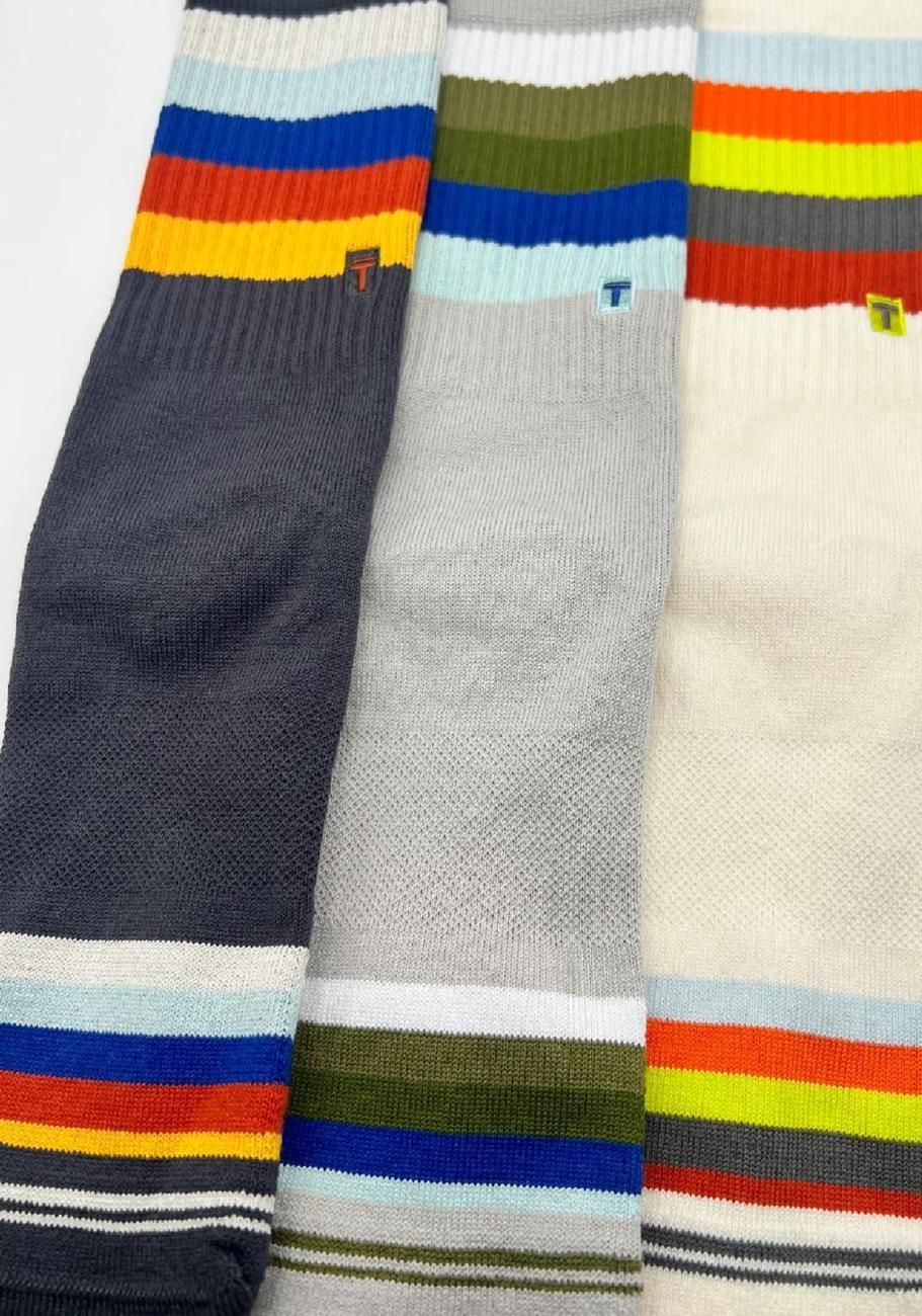 Malibu 3-pack socks flat lay