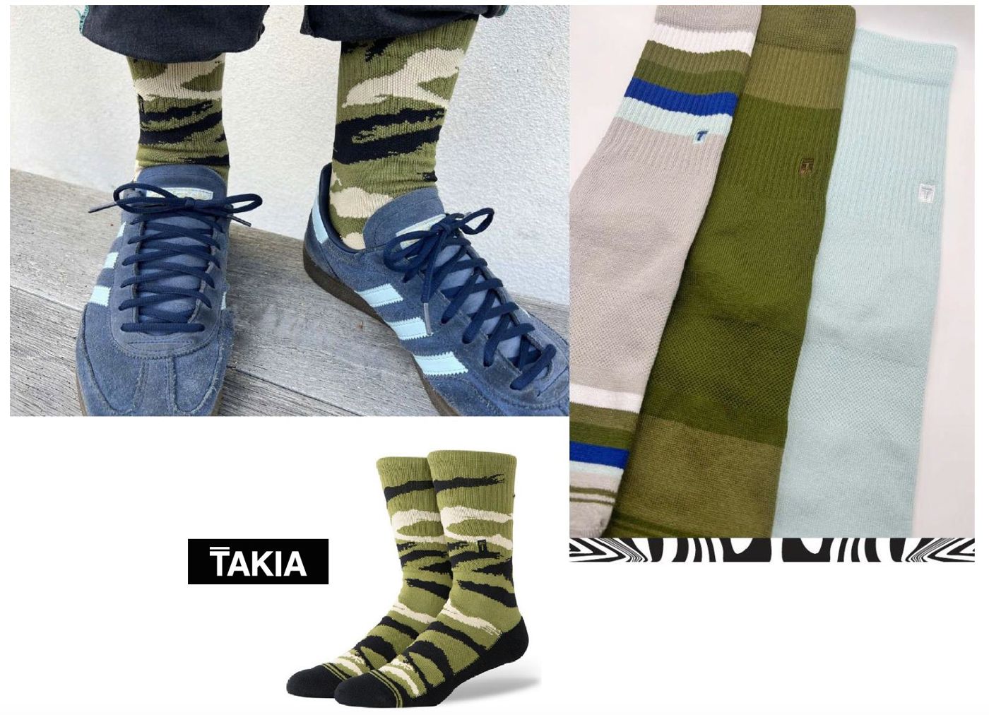TAKIA Combat socks worn on foot