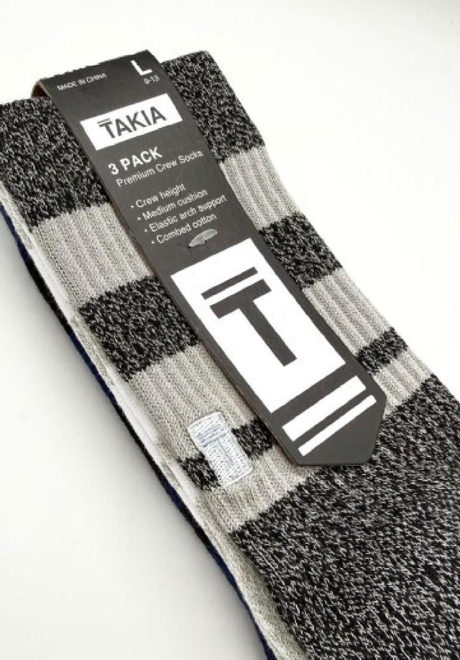 Sporting 3-pack socks flat lay